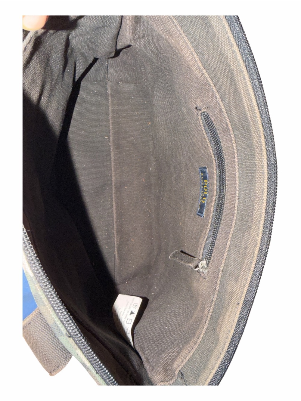 Polo Ralph Lauren Camo Canvas Big Pony Zip Tote Bag - Picture 7 of 7
